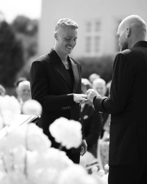 An Elegant Danish Castle Wedding with Contemporary Art Installations
