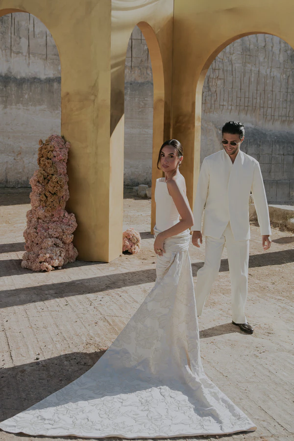 Pastel Florals, Golden Arches & a Dance-Filled Night at This Menorca Quarry Wedding
