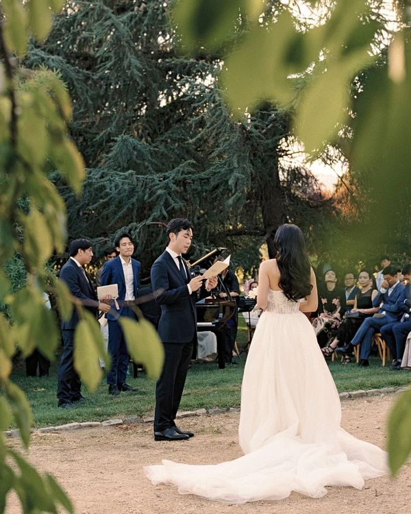 A Unique Fusion of Italian, Spanish & Chinese Cultures in this Chic Madrid Garden Wedding