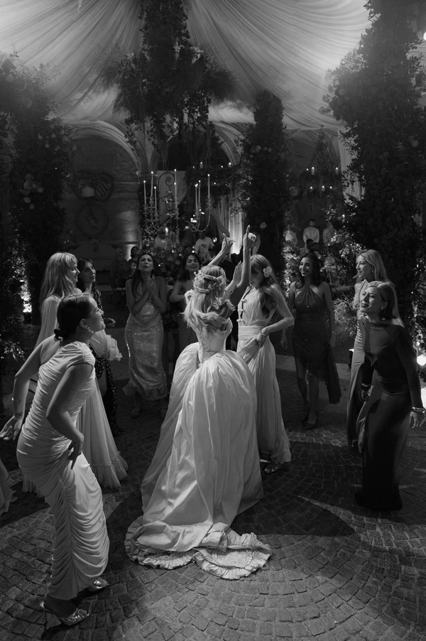 Vintage-Inspired Couture Takes Center Stage at This Chicly Curated Castle Wedding in Rome
