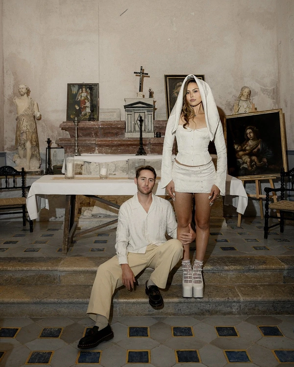 This Galliano-Inspired Bride Brought Mermaidcore to Sicily