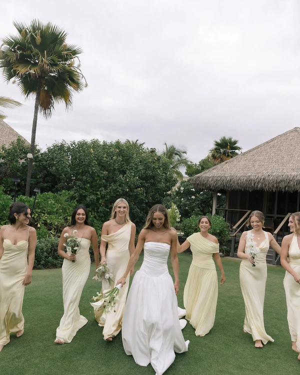 A Tropical Black-Tie Beach Wedding Weekend in Hawaii