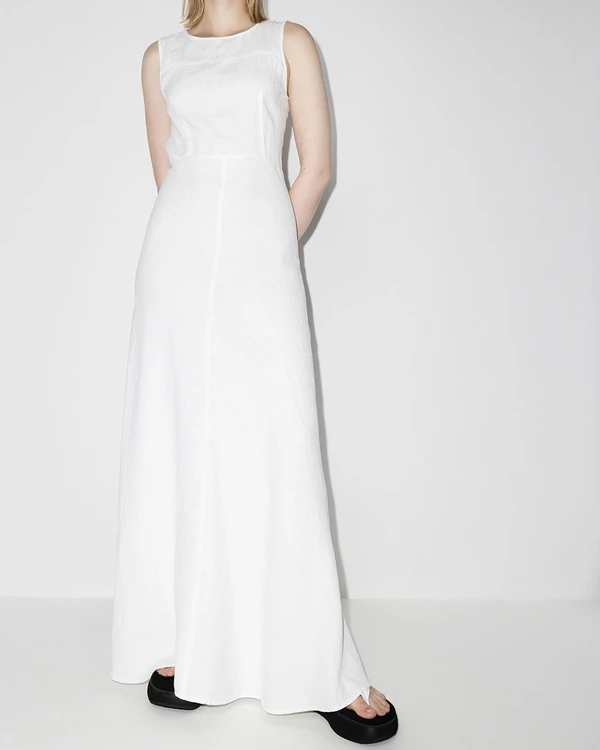 White Linen Dresses for a Summer Wedding