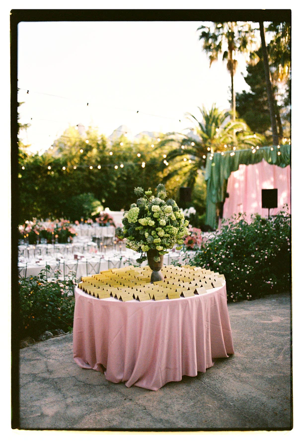 An Effortlessly Chic Garden Wedding in Mallorca with Vintage Details & Mountain Views