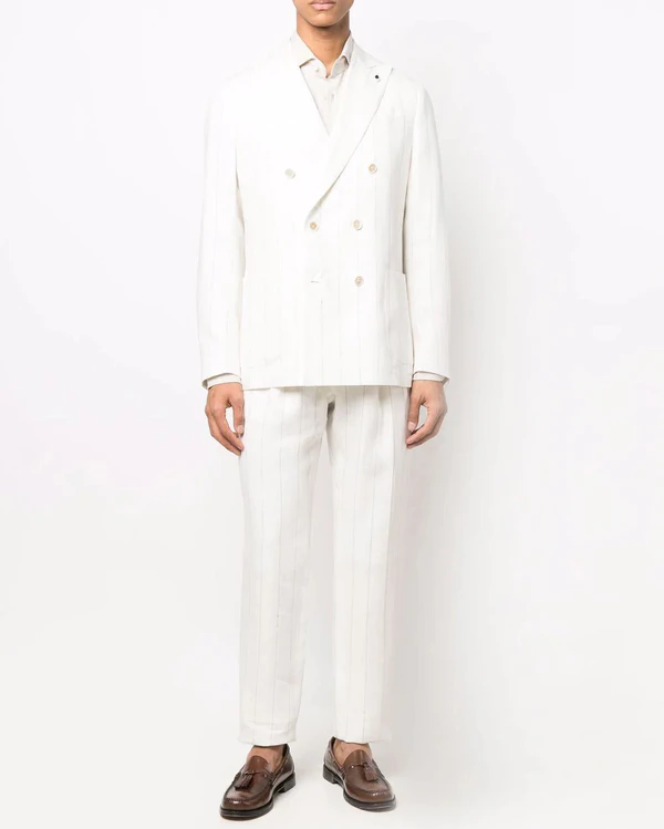 16 White Suits for Grooms