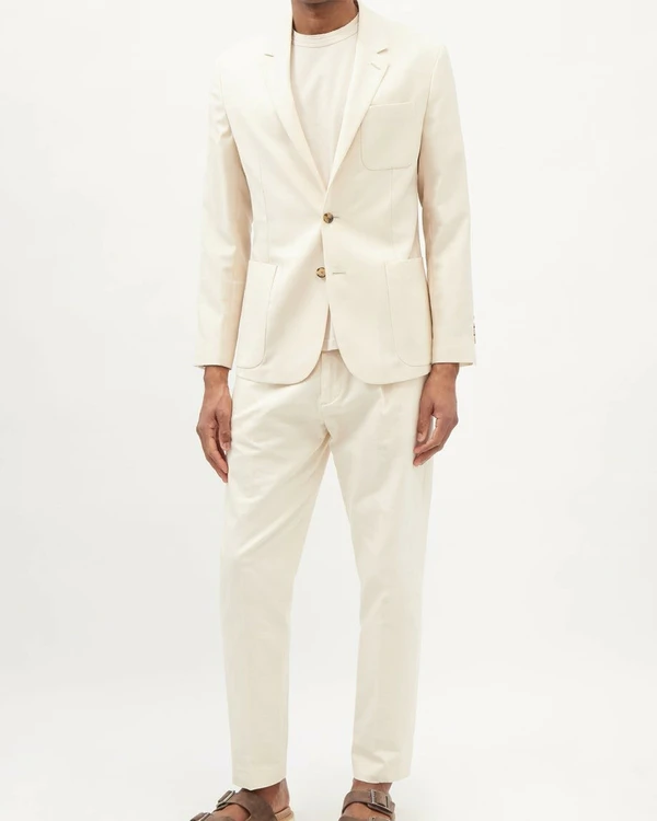 16 White Suits for Grooms
