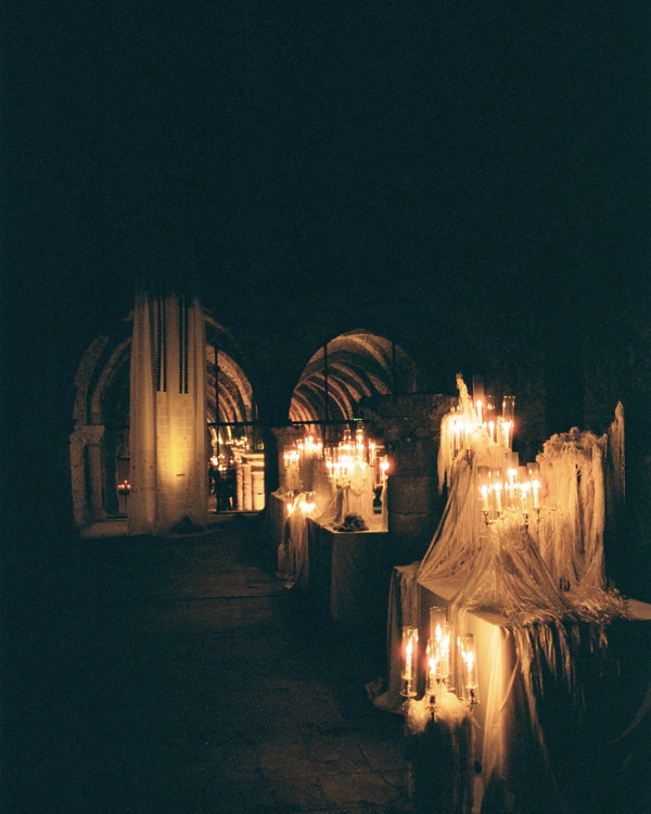 A Romantic Parisian Wedding in a Cinematic Open-Air Abbey