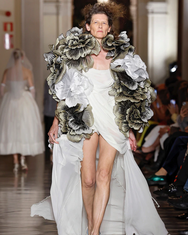 Backstage at Vivienne Westwood's Debut Bridal Runway Show