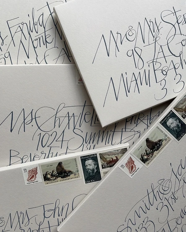 50 Elegant Calligraphy Stationery Designs