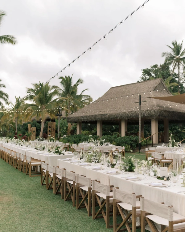 A Tropical Black-Tie Beach Wedding Weekend in Hawaii
