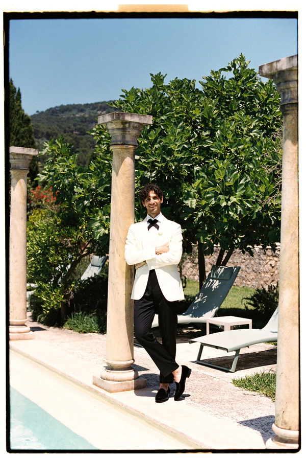 An Effortlessly Chic Garden Wedding in Mallorca with Vintage Details & Mountain Views