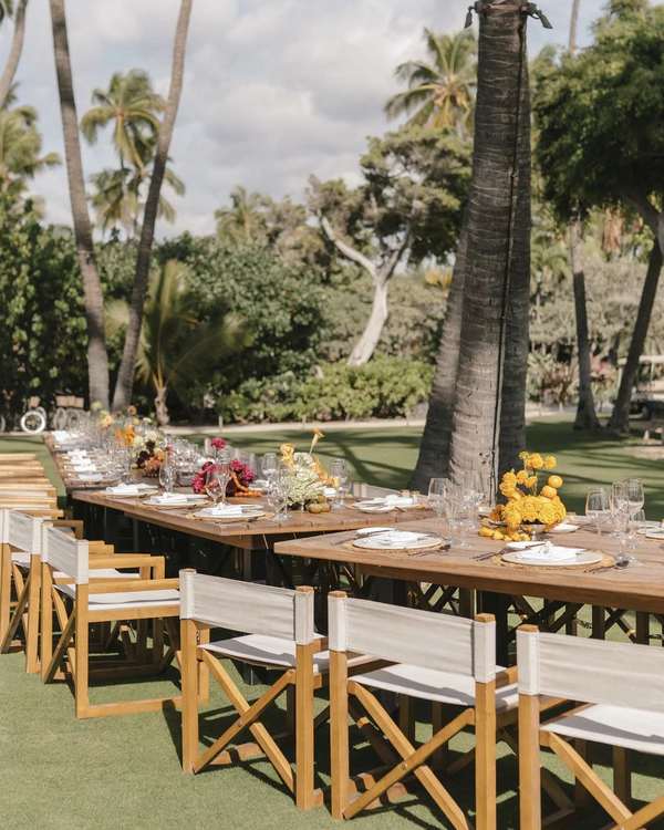 A Tropical Black-Tie Beach Wedding Weekend in Hawaii