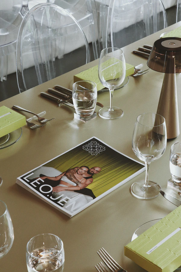 A Contemporary Chrome & Chartreuse Black-Tie Wedding Reimagines the Southern Highlands