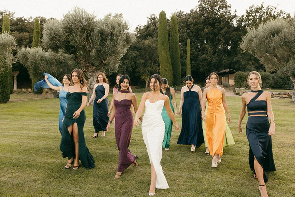 A Bold Cherry Red Wedding Amongst a Spanish Garden Villa