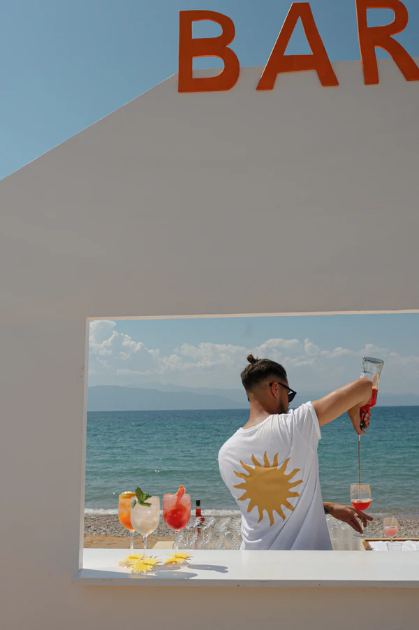 A Cinematic & Artistic Color-Washed Wedding Weekend at Amanzoe in Greece