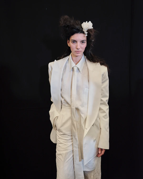 Backstage at Vivienne Westwood's Debut Bridal Runway Show