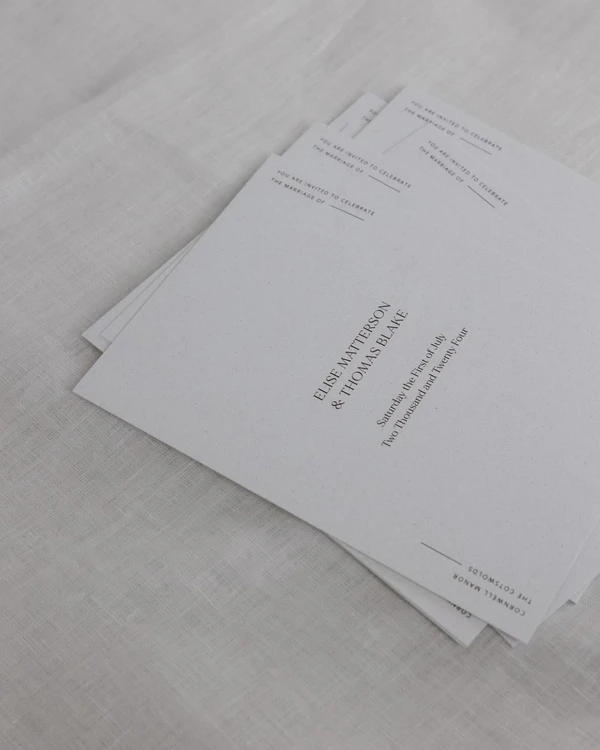 28 Minimalist Wedding Invitation Ideas