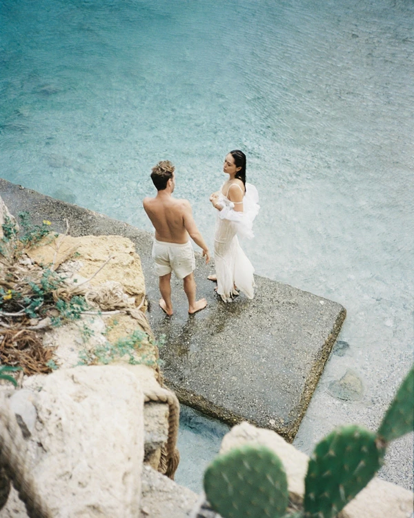This Galliano-Inspired Bride Brought Mermaidcore to Sicily