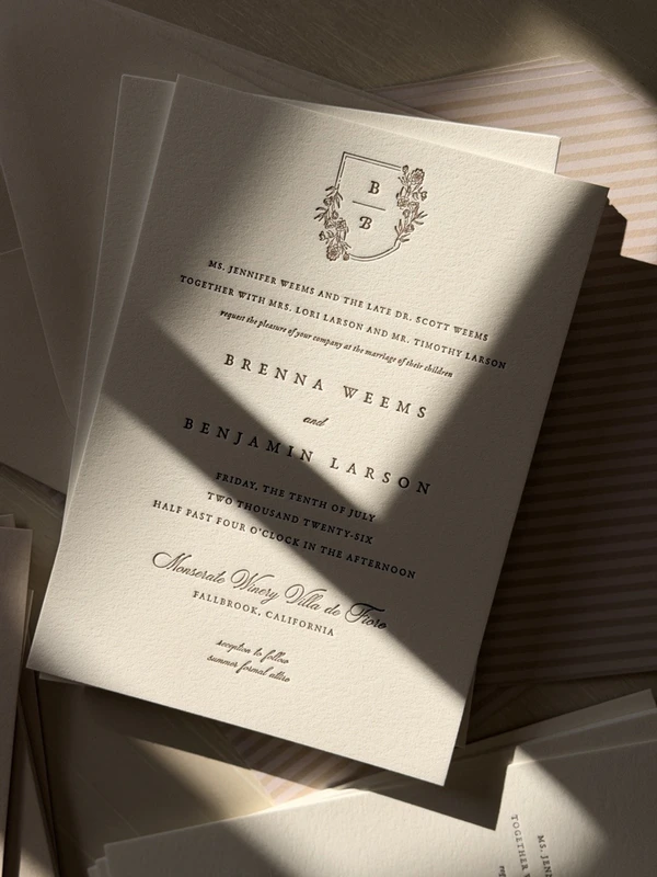 Paper Cliché, wedding stationery in California, USA — portfolio photo 1
