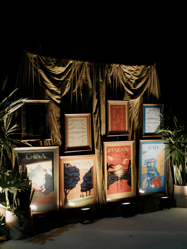 A Glamorous Art Deco Celebration Inspired by Vintage Travel at Gatsby Mansion