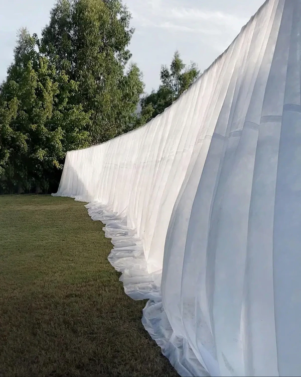 Trend: Draped Fabric Installations