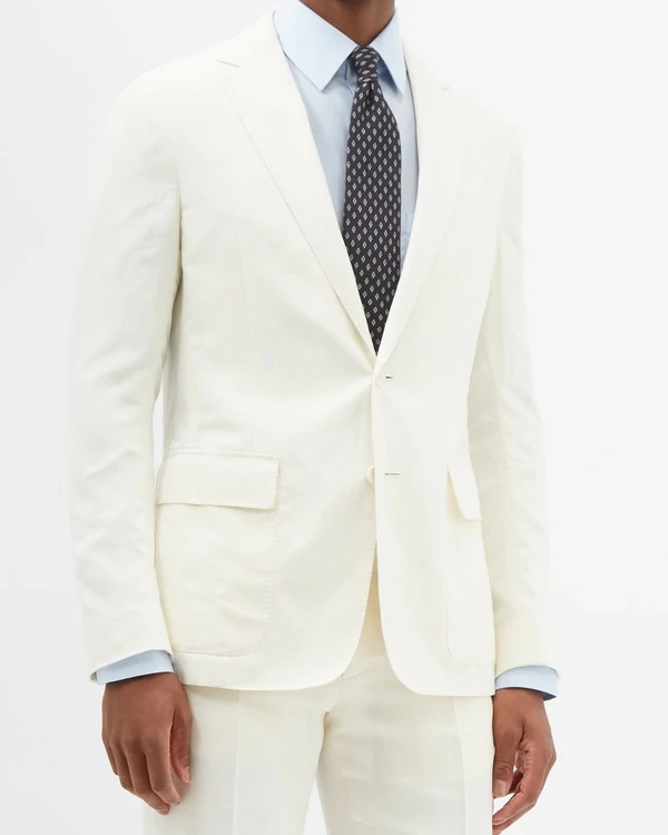 16 White Suits for Grooms