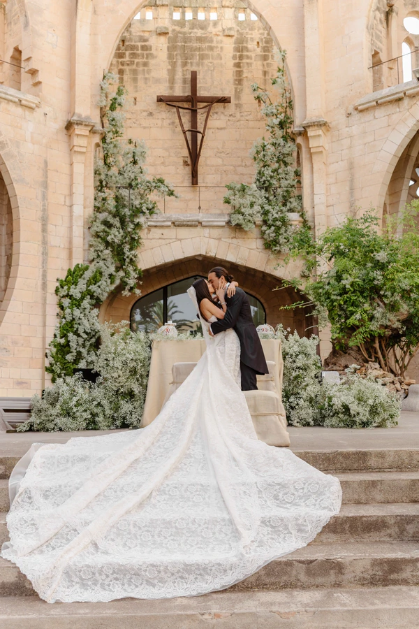 Entrepreneur Eva Garzón’s Elegant Mallorca Wedding in a Breathtaking Open-Air Cathedral