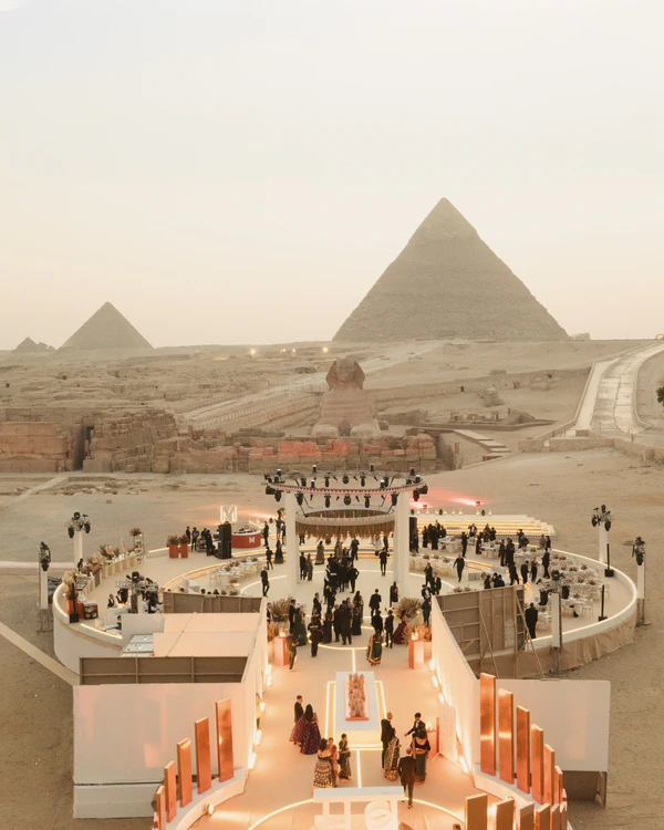 A Refined Multi-Day Wedding with an Iconic Reception at the Pyramids of Giza