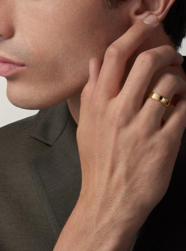 <a href="https://www.cartier.com/en-us/jewelry/wedding-bands/cartier-damour/cartier-damour-wedding-ring-5-mm-width-CRB4242500.html">CARTIER Ring</a>, $2060
