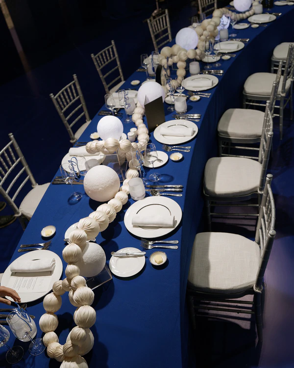 An Avant-Garde Vietnamese Beach Wedding Splashed in Cobalt Blue