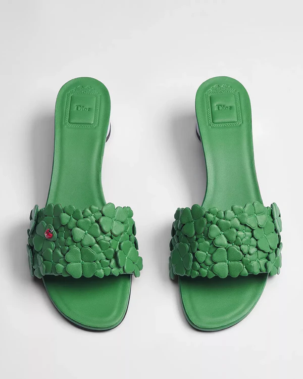 <a href="https://www.dior.com/en_us/fashion/products/KCO532LAB_S60H">DIOR Bloom Heeled Slide</a>, $1,550