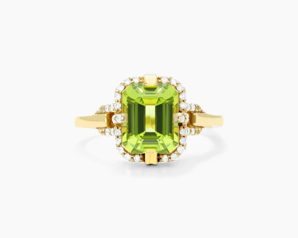 Light Green Engagement Rings