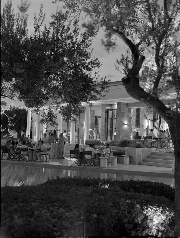 A Cinematic & Artistic Color-Washed Wedding Weekend at Amanzoe in Greece