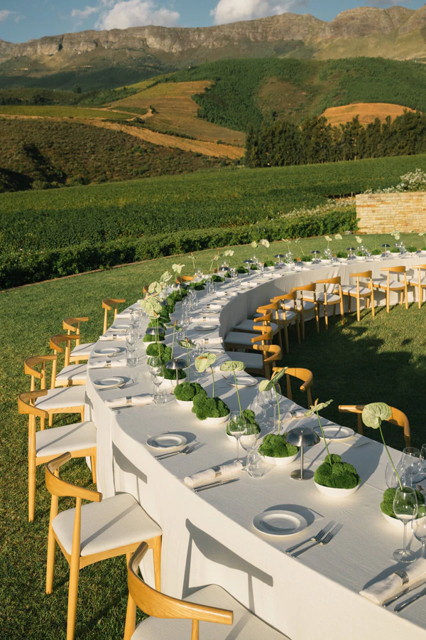 Inside an Artfully Designed Vineyard Wedding Weekend Beneath Table Mountain in South Africa