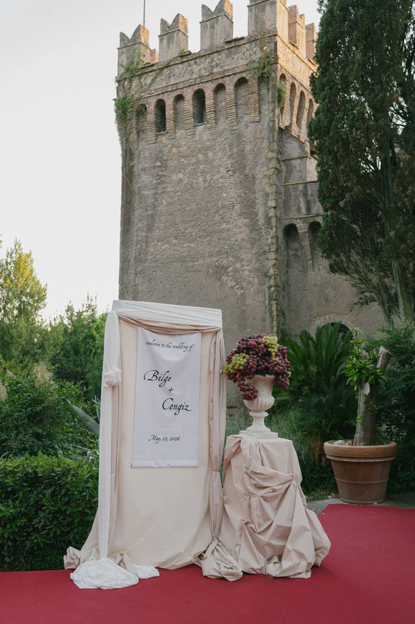 Vintage-Inspired Couture Takes Center Stage at This Chicly Curated Castle Wedding in Rome