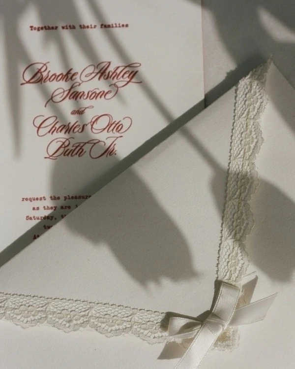Vintage Lace & Embroidery Stationery Inspiration