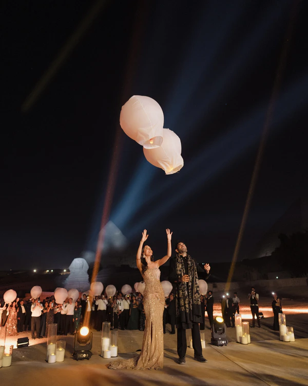 A Refined Multi-Day Wedding with an Iconic Reception at the Pyramids of Giza