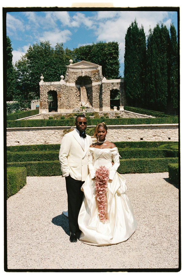 An Event Stylist’s Magical Italian Garden Wedding with a Vintage Red Ferrari & Forest Reception