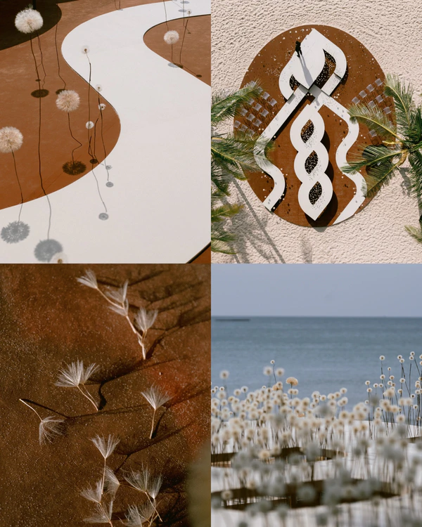 A Cinematic Beach Wedding in Vietnam with a Sunset Ceremony Framed by Dandelions