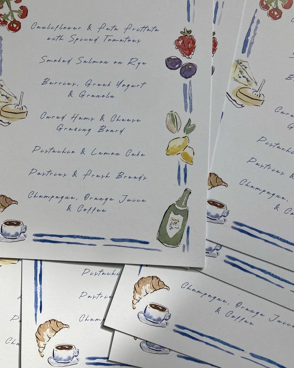30 Fresh & Stylish Wedding Menu Designs Perfect for Summer