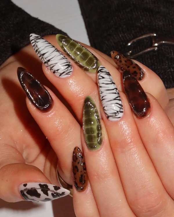 Trend: Animal Print Nails — photo 1