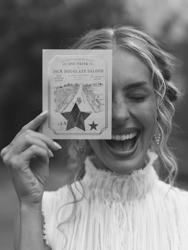 Influencer Jade Mitchell-Clyde's Chic Black-Tie Wedding in California's Gold Country
