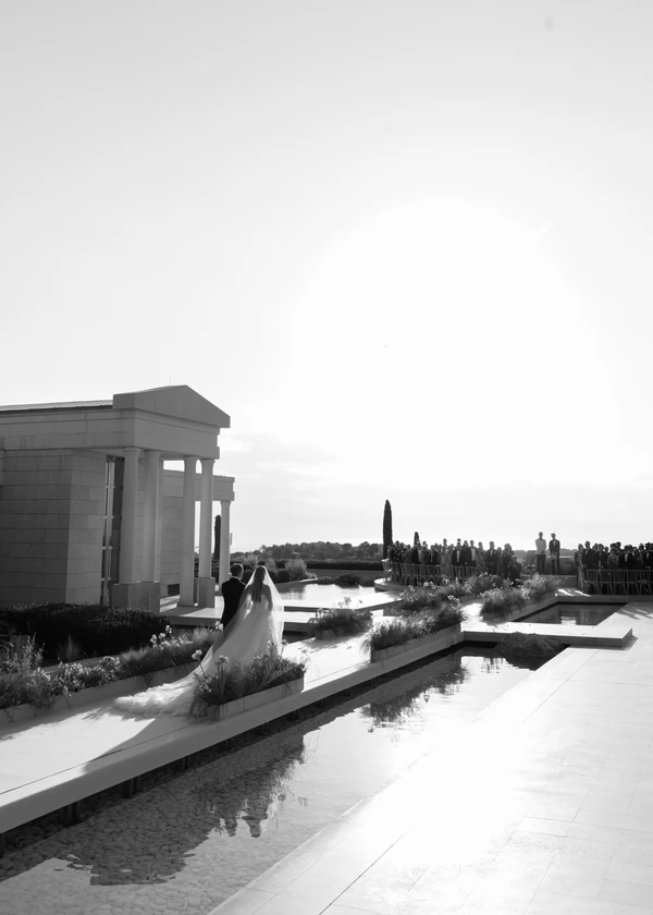 A Cinematic & Artistic Color-Washed Wedding Weekend at Amanzoe in Greece