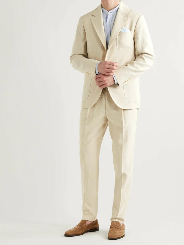 16 White Suits for Grooms