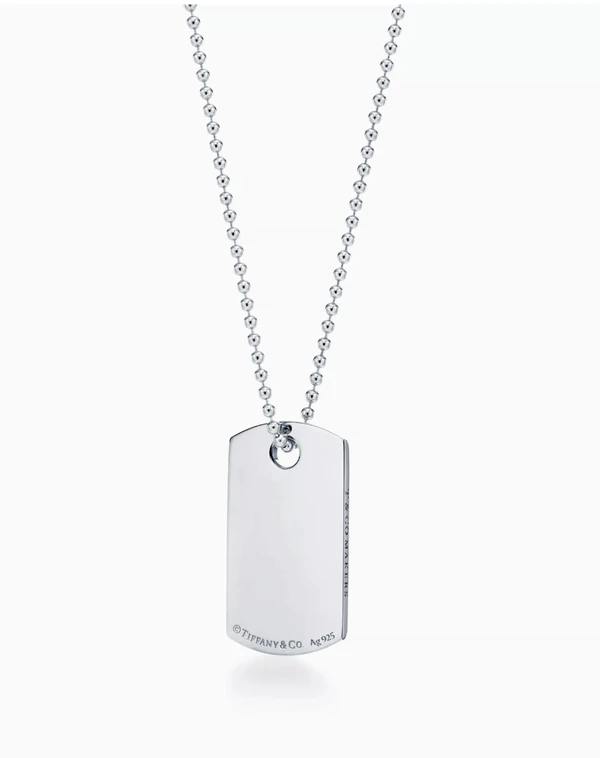 <a href="https://www.tiffany.com/jewelry/necklaces-pendants/tiffany-1837-sterling-silver-necklaces-pendants-63448664.html">TIFFANY & CO. Tiffany 1837 Makers I.D. Tag Pendant, $900</a>