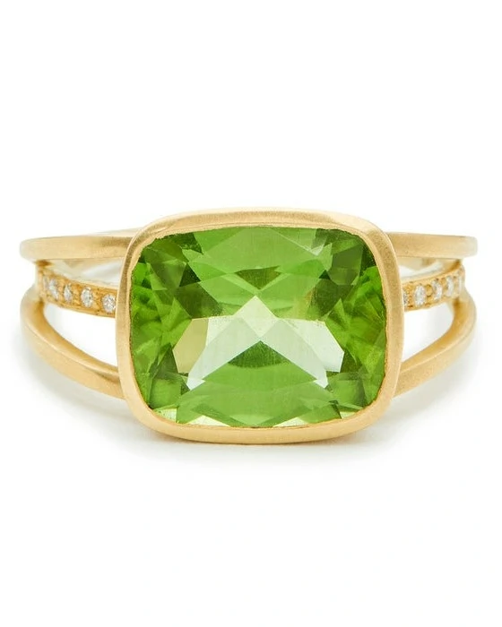 Light Green Engagement Rings
