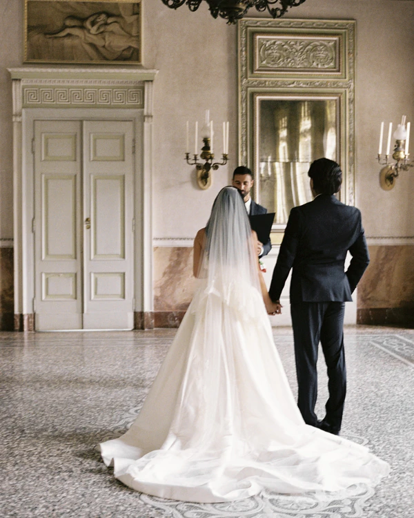 An Intimate Gothic Romance Elopement at a Historic Lake Como Villa