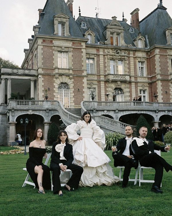 A Fashion Designer's Opulent Wedding in an Enchanting Parisian Château