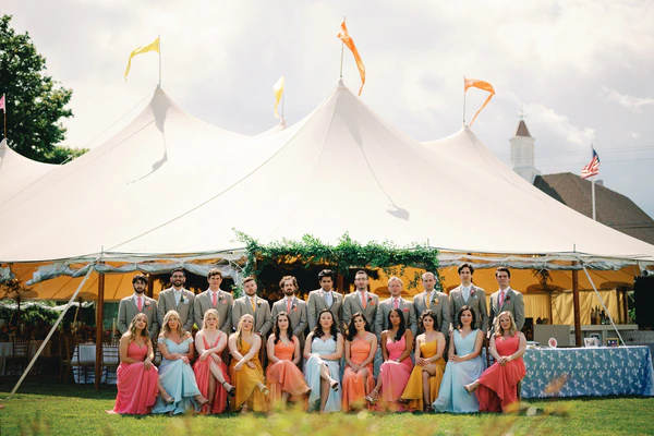 Vibrant Wedding with Homage to the Timeless Elegance of New England