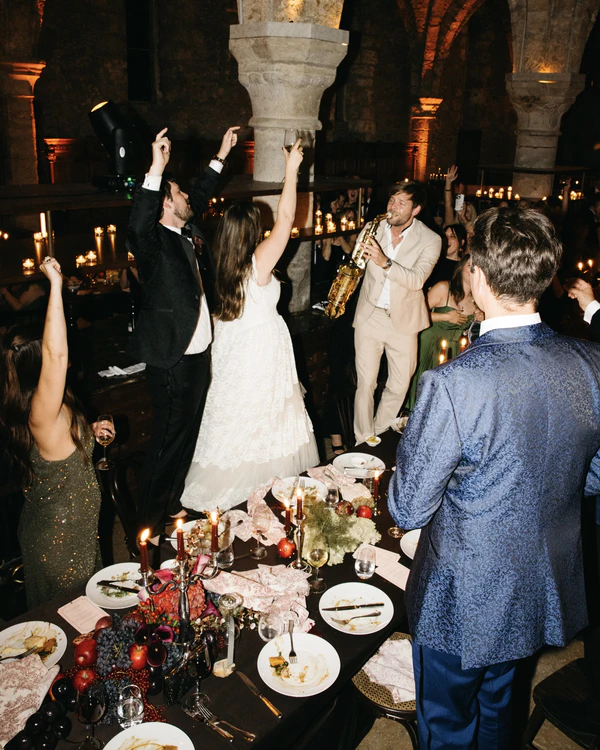A Romantic Parisian Wedding in a Cinematic Open-Air Abbey